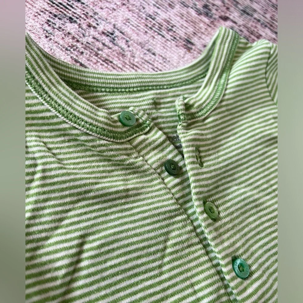 GAP Green Footie One Piece Soft Knit